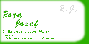 roza josef business card
